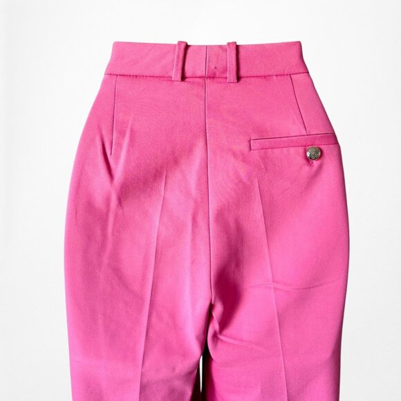 Zara Pink High Waisted Pink Straight Leg Pants Size XS/S - Picture 8 of 8